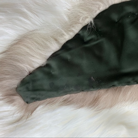 Authentic silver fox fur collar wrap scarf style - Picture 8 of 10